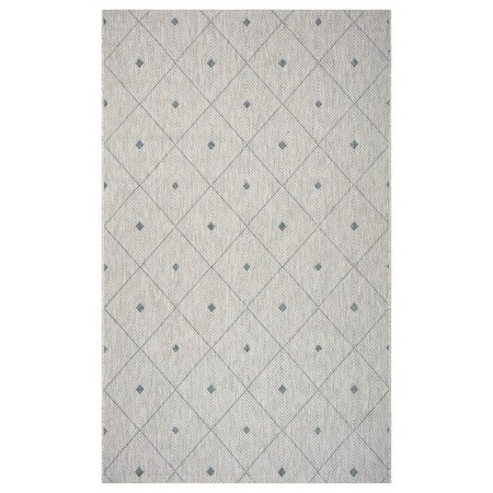 Palacedesigns 2 x 3 ft. Blue Diamonds Indoor & Outdoor Scatter Area Rug PA3656877